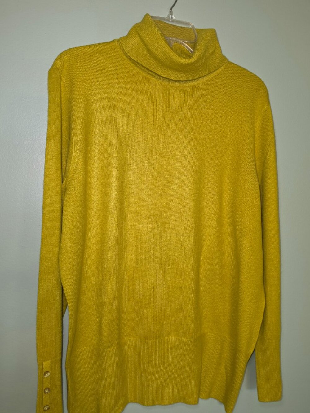 JM Collection Women's turtle neck pullover sweater - XL